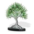 TREE OF LIFE · Glasfusing - Natuursteen · Met in de voet ruimte voor een kleine hoeveelheid as. · H ± 33cm B 28cm