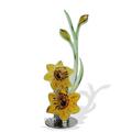 Narcis · Glasfusing / RVS · Met in het RVS aan de achterzijde ruimte voor een deel van de as H 20-25 cm