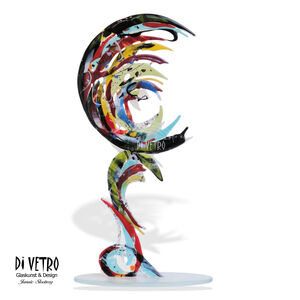 Glasfusing Object 
-ON HIGHER GROUND- 
Totaal hoog &plusmn; 70 cm
